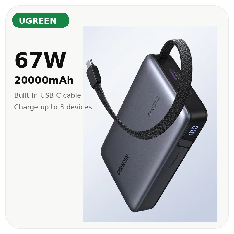 UGREEN 20000mAh 67W Power Bank