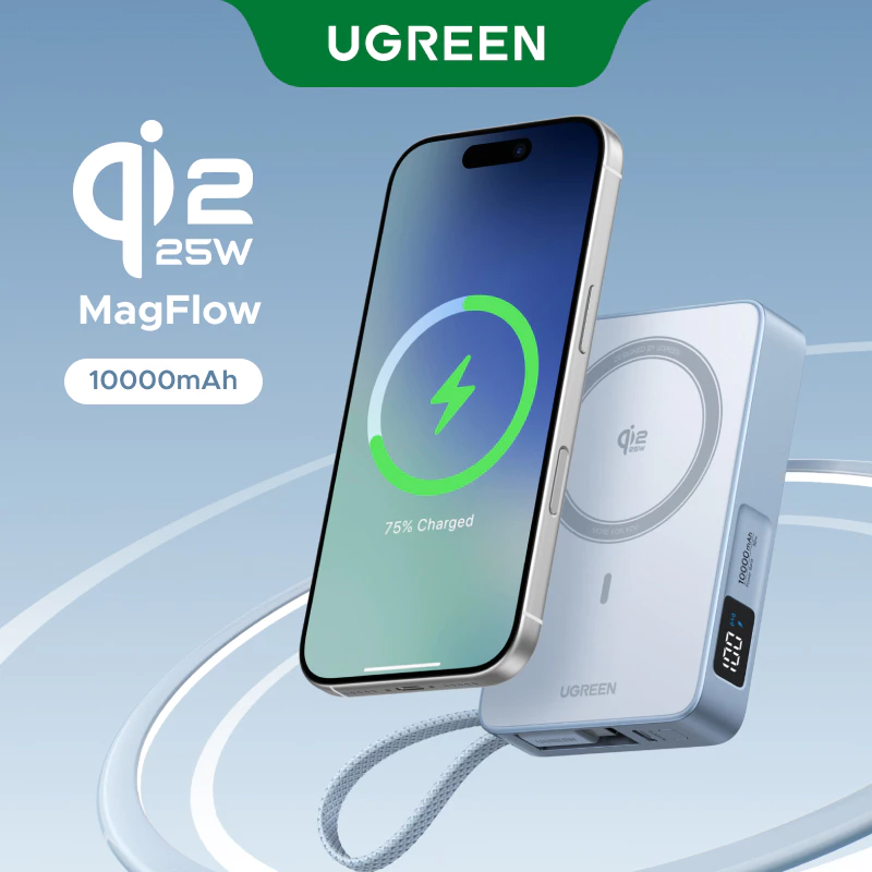 UGREEN Qi2 25W 10000mAh Magnetic Power Bank