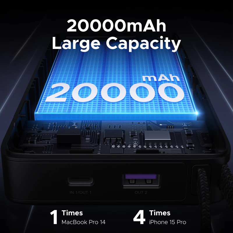 20000mAh capacity