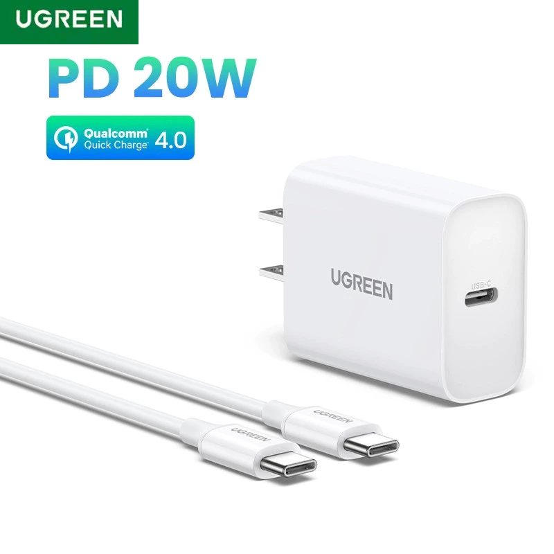 UGREEN PD 20W charger with Type-C cable