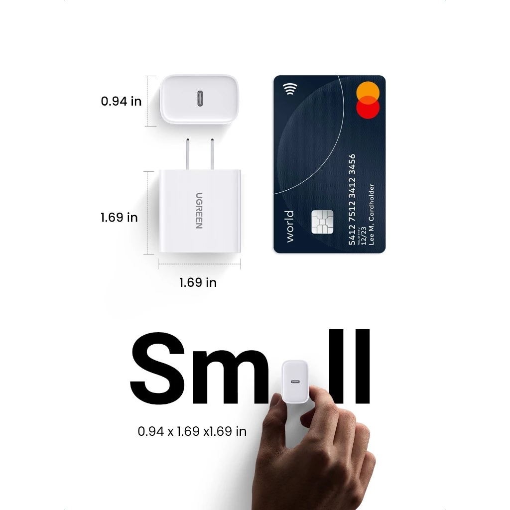 UGREEN compact charger size