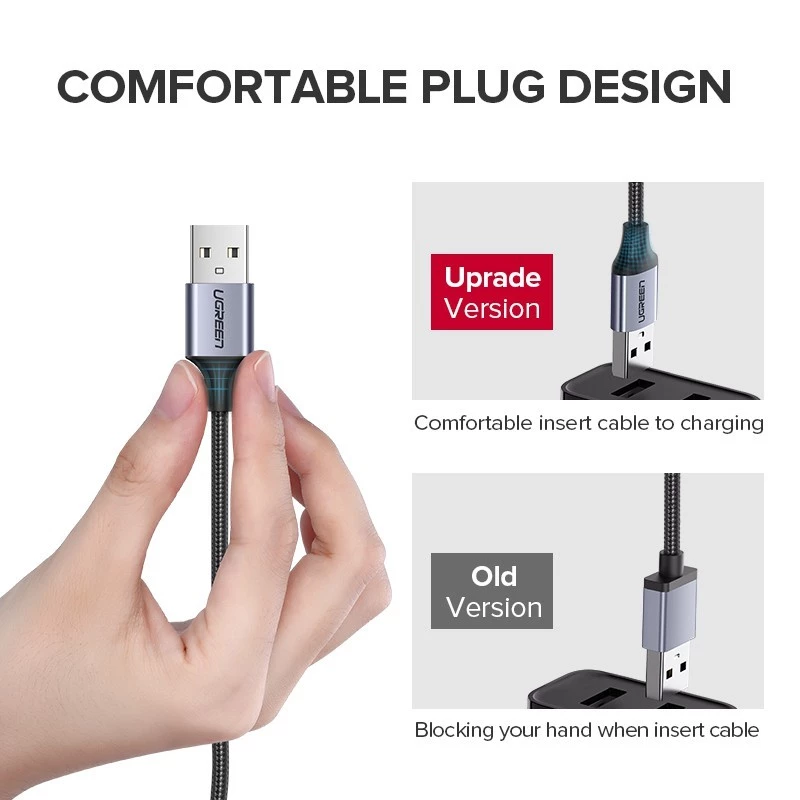 Comparison of improved USB plug design