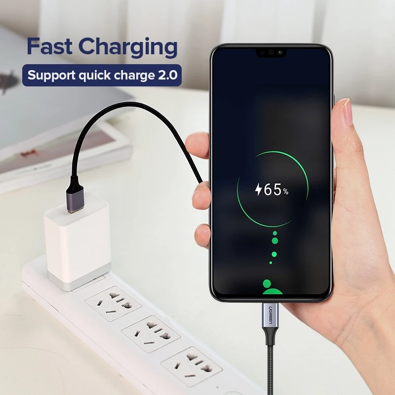 Phone charging with Micro USB cable
