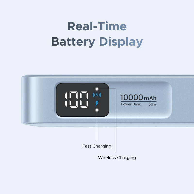 Real-time battery display