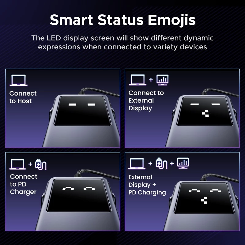 UGREEN Uno smart status emoji display