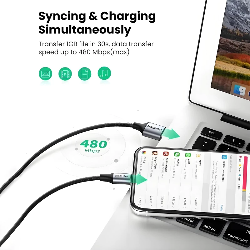 Syncing and charging simultaneously