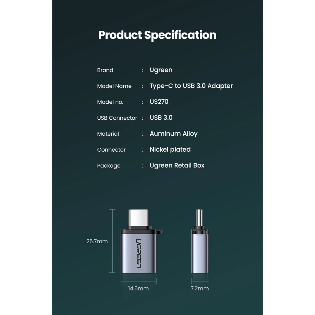 UGREEN US270 product specification